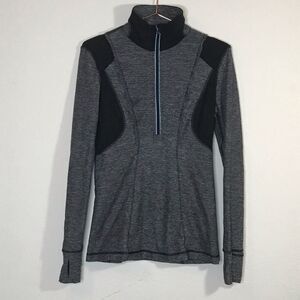 ‎Lululemon ruffle ribbed half zip pullover